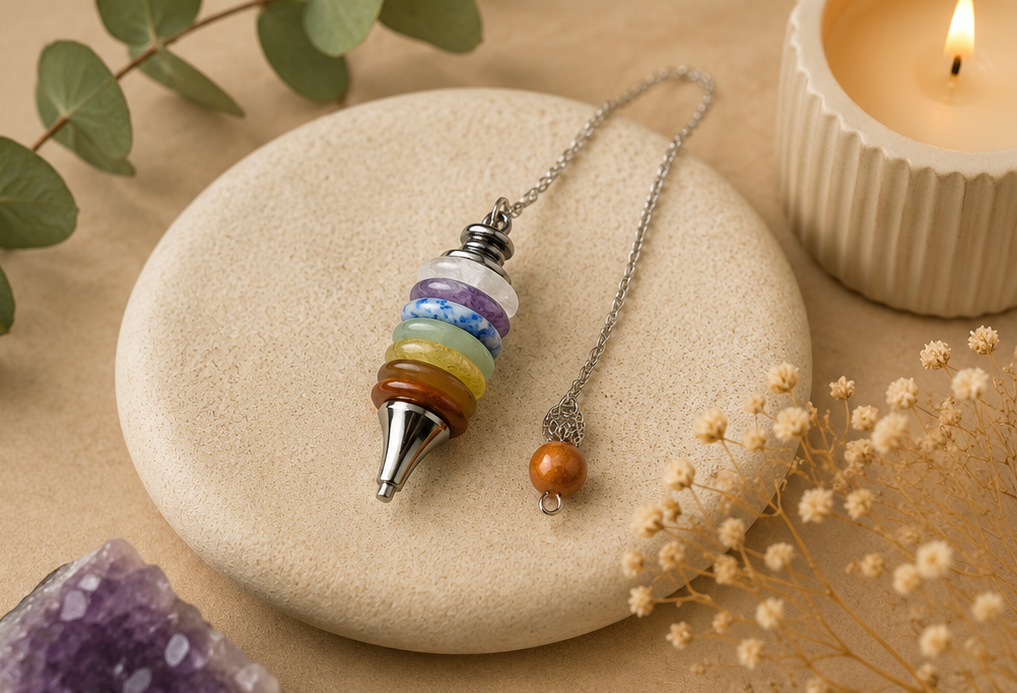 Pendule 7 Chakras – Harmonie, équilibre et radiesthésie